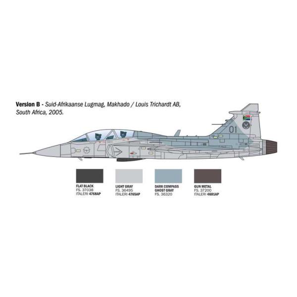 Model Kit letadlo 91216 - JAS-39 Twin Seater (1:72) (obrázek 5)