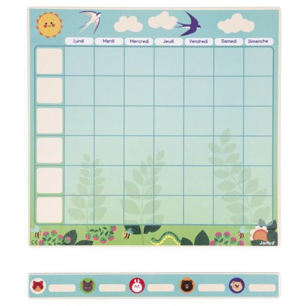 Janod Magnetický plánovač Rodinný rozvrh EN