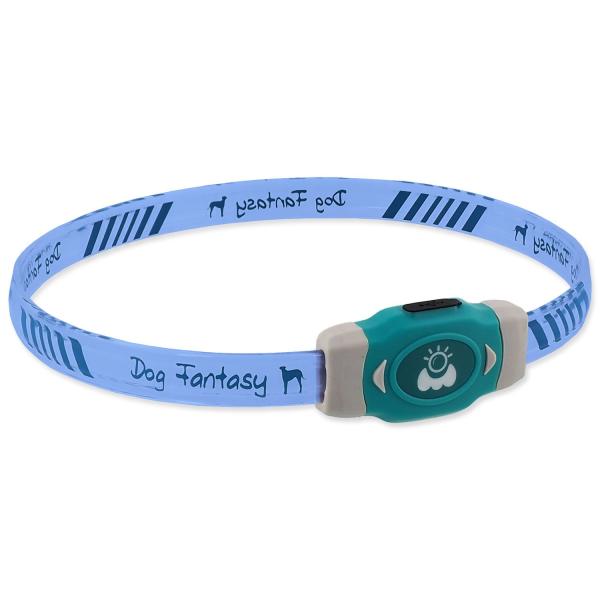 Obojek Dog Fantasy LED Svítící různobarevný nabíjecí M 50cm (obrázek 11)