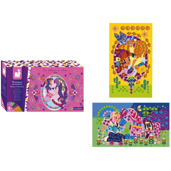 Janod Atelier Sada Mini Mozaika Jednorožec (obrázek 8)