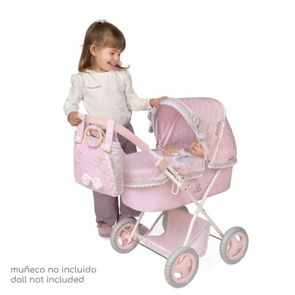 DeCuevas 85075 Skládací kočárek pro panenky se slunečníkem a taškou Sophie 2025 - 60 cm (obrázek 3)