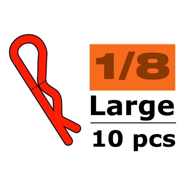 Sponka karosérie veľká 45° modrá (10)