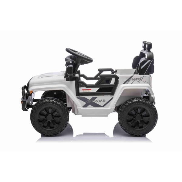 Elektrické autíčko OFFROAD NEW s pohonem zadních kol, bílé, Lithiová baterie