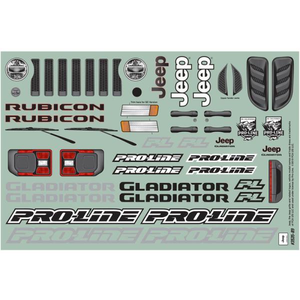Pro-Line karosérie 1:10 Jeep Gladiator 2020 (Crawler 313mm) (obrázek 9)