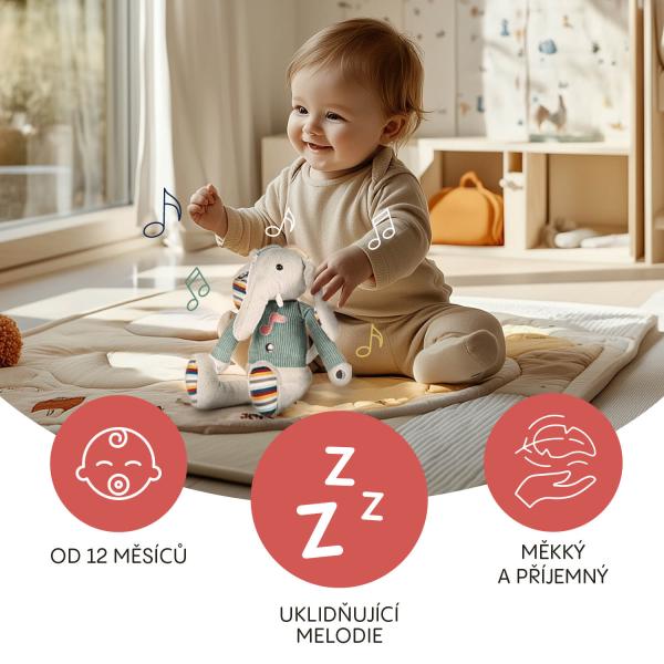 Plyšový interaktivní parťák, Elephant (obrázek 7)