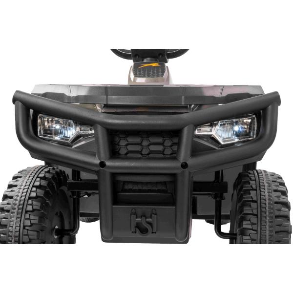 Licencovaná elektrická čtyřkolka Arctic Cat 12V se zadním pohonem, šedá, LED světla, Líti (obrázek 9)