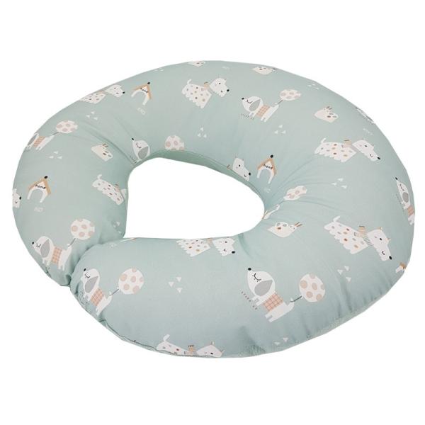 EKO Kojící polštář malý VELVET Dogs Mint 60x60 cm (obrázek 5)