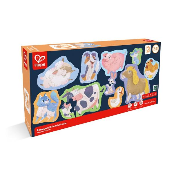 Hape Puzzle - Přátelé farmy (obrázek 4)