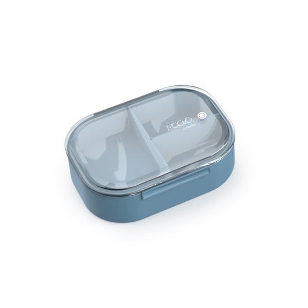Nuvita 4420 | Contenitore Porta Pranzo Con 3 Scomparti | Lunch Box Con Capacità Di 490 Ml | Schiscetta Per Bambini | Bento Box Riscaldabile | Contenitore Portapranzo | Powder Blue-image