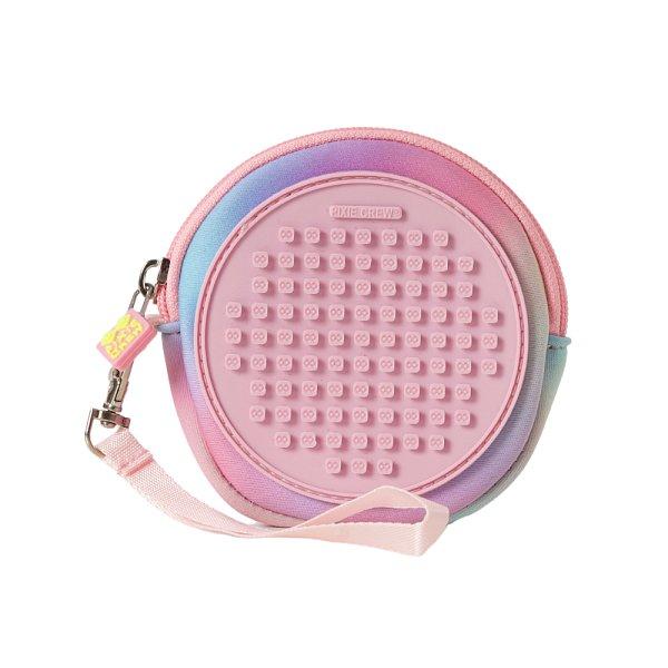 PIXIE CREW Taška kruh, růžová, Srdce a tlapky 50 pixelů