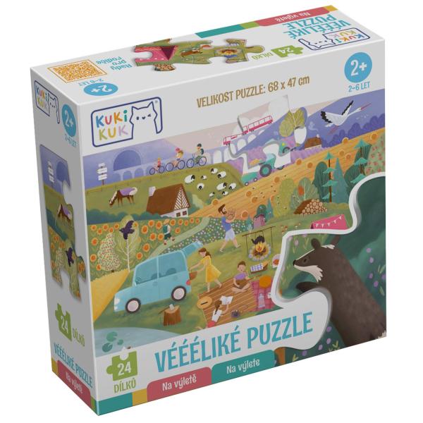 KukiKuk 80052 Velké puzzle Na výletě