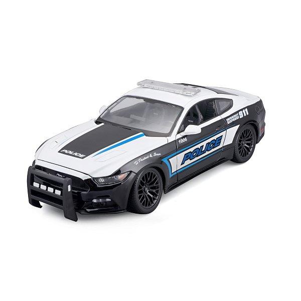 Maisto – 2015 Ford Mustang GT, černo-bílý, 1:18