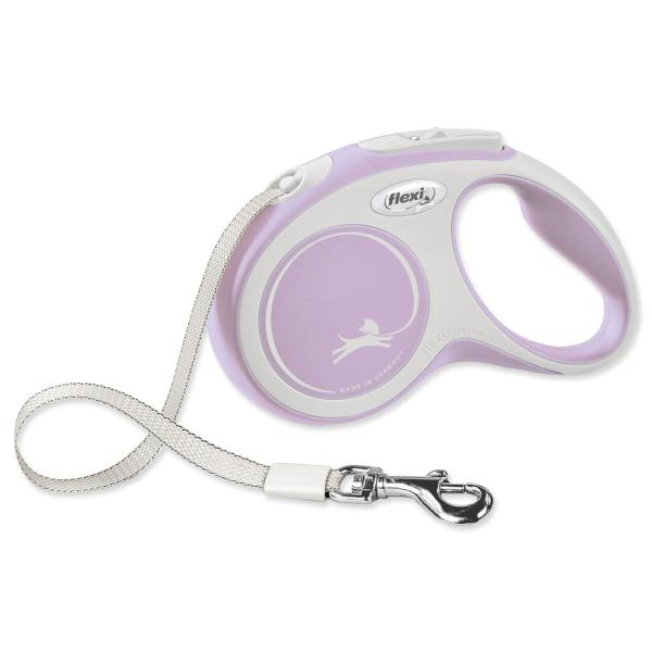 Vodítko Flexi New Comfort páska S růžové 5m