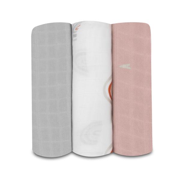 LIONELO Bambusové pleny Bamboo Set Rainbow, 3 ks