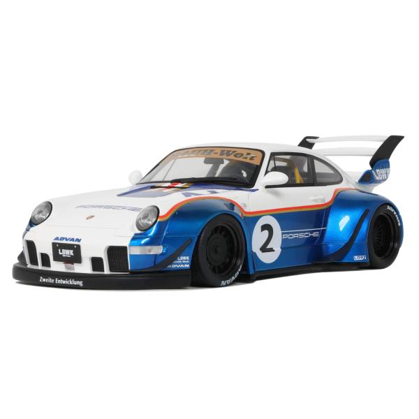 1:18 PORSCHE 911/993 RWB X LIBERTY WALK WHITE/BLUE
