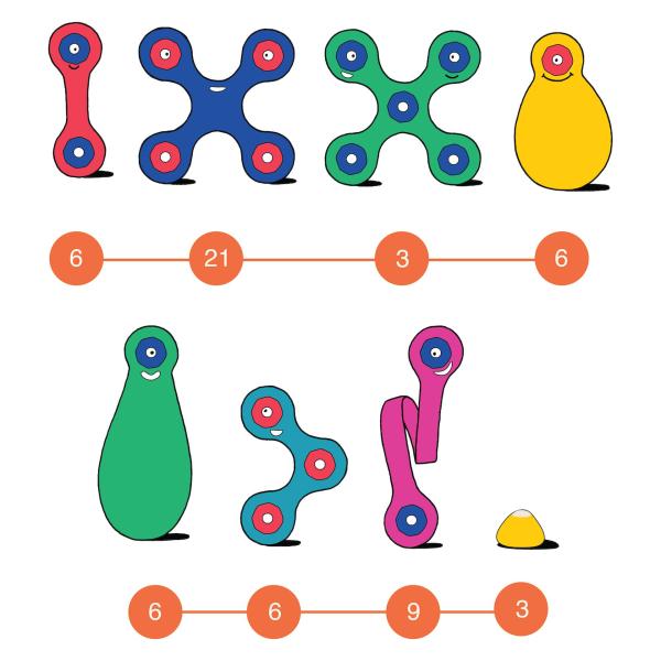 CLIXO Super Rainbow - magnetická stavebnice 60 kusů (obrázek 3)
