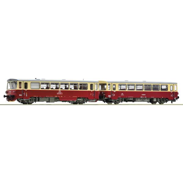 H0 - Dieselový motorový vozeň 810 365-7 s postranným vozíkom, ZSSK