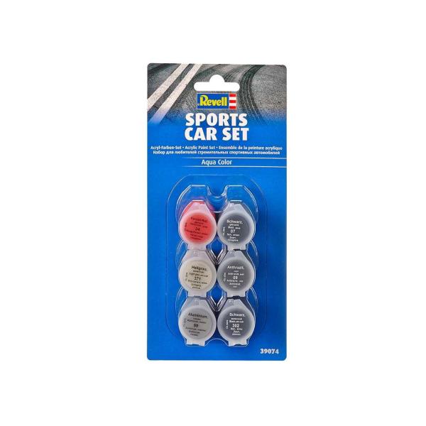 Sada barev Aqua Color 39074 - Sports Car Set (6 x 5ml)