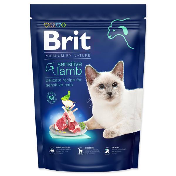 Krmivo Brit Premium by Nature Cat sensitive Lamb 800g