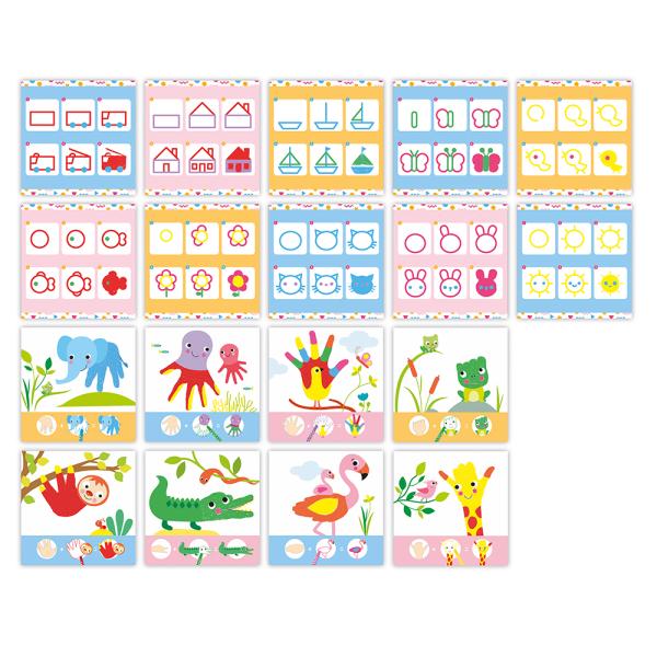 Janod My arts&crafts Kreativní sada Kreslení krok za krokem Zvířátka