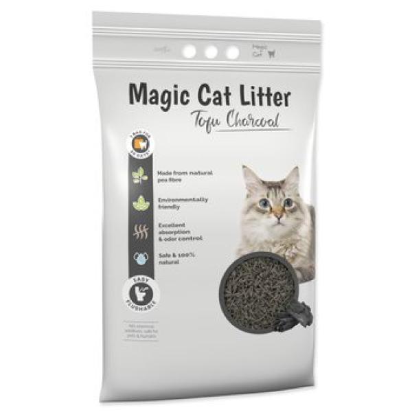Stelivo Magic Litter Tofu dřevěné uhlí 12l (obrázek 4)