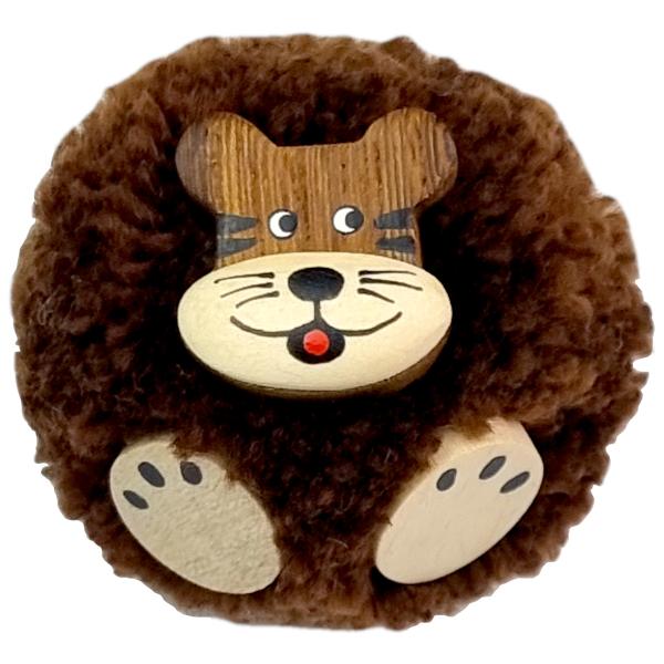 2Kids Toys Drevená magnetka veľká pompon Tiger