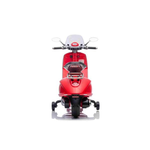 Elektrická motorka Vespa 946 i se zpětným chodem, červené, s pomocnými koly (obrázek 7)