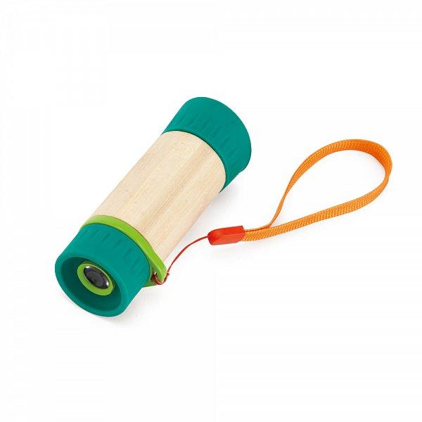 Hape Nature Fun - Telescopio Regolabile 8X In Bambù E Plastica Veg Per Conoscere Meglio La Natura Dai 5 Anni-image