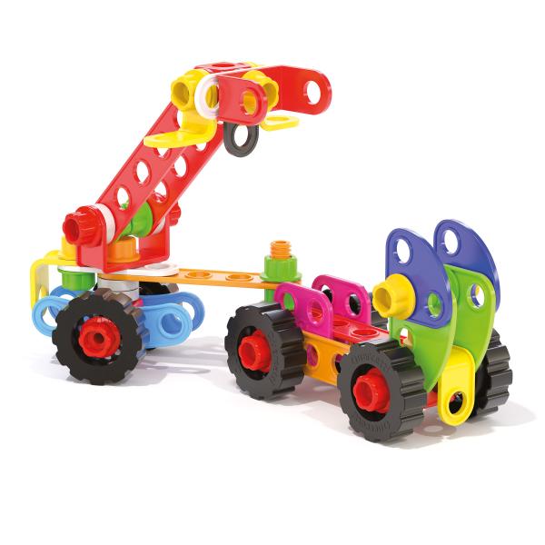 Quercetti Tecno Jumbo Toolbox – konstrukční stavebnice – 86 ks