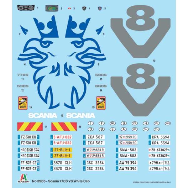 Model Kit truck 3965 – Scania S770 V8 „White Cab“ (1:24)