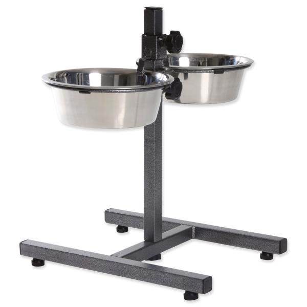 Dvojmiska Trixie nerez se stojanem 1800ml