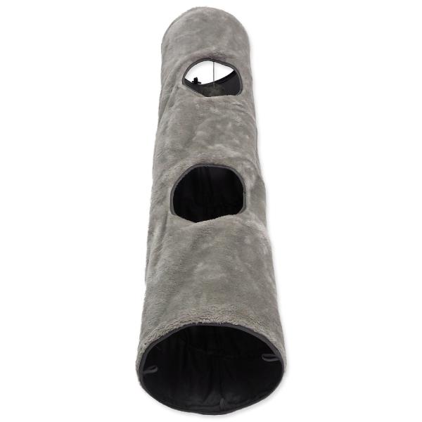 Tunel Magic Cat plyš šedý 120x24cm