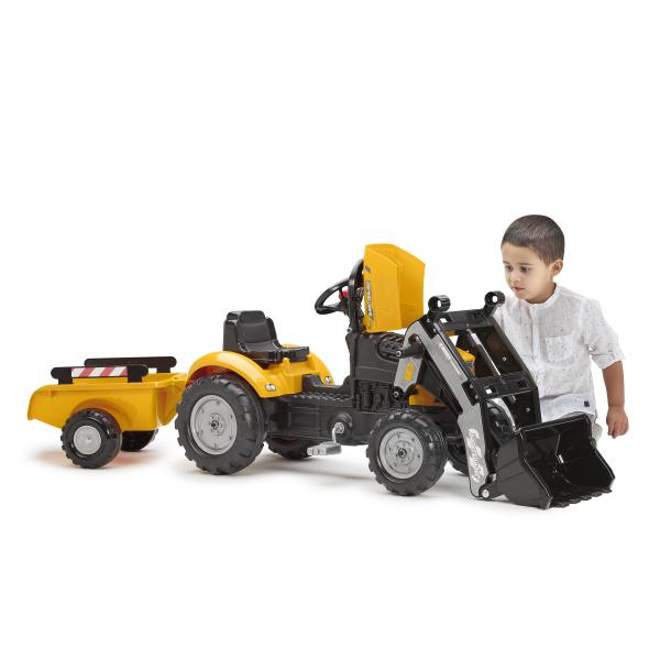 Falk Šlapací traktor 2035M SuperBuilder s nakladačem a vlečkou