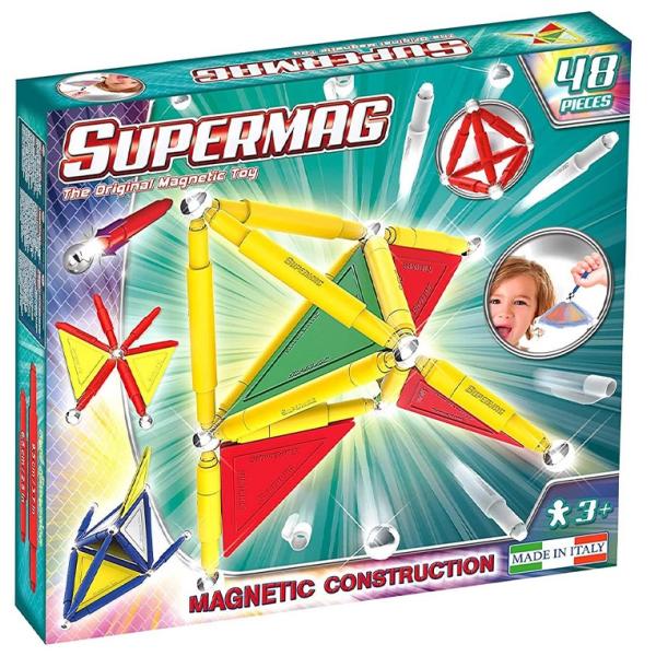 SUPERMAG magnetická stavebnice Tags primary 48ks