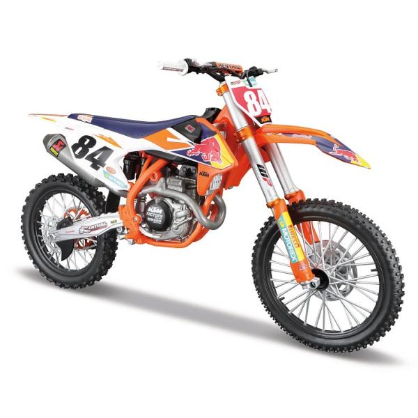 Maisto - Red Bull KTM 450 SX-F Factory Edition 2018, #84 Jeffrey Herlings, 1:6