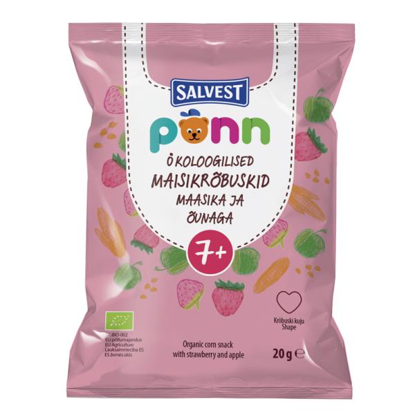 SALVEST Ponn BIO Chrumky jahodové 20 g