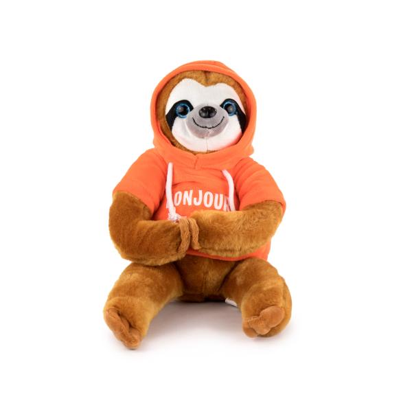 Lenochod oranžový plyšová hračka 45cm