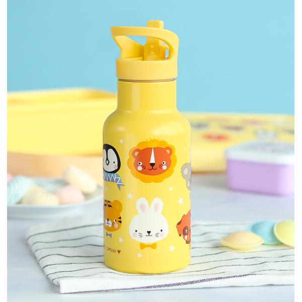 A Little Lovely Company - nerezová láhev na pití, 350 ml - zvířecí kamarádi (obrázek 6)