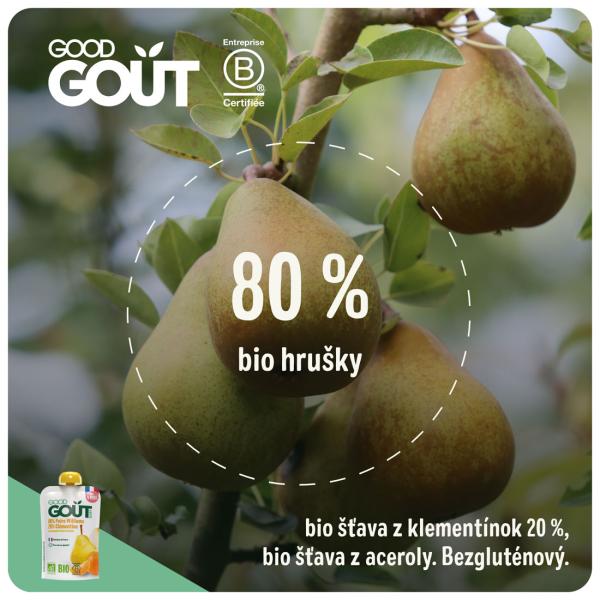 Good Gout BIO Hruška s klementinkou (120 g) (obrázek 4)