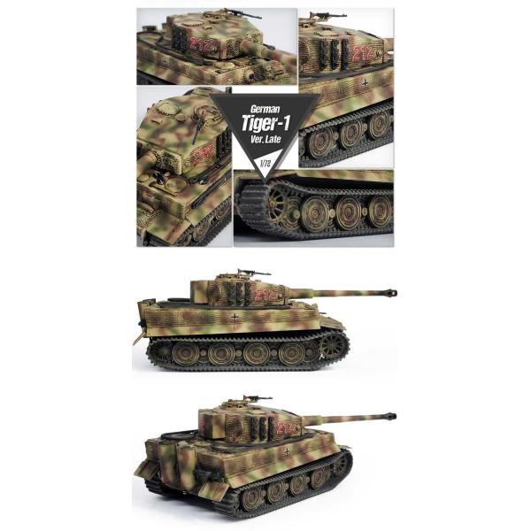 Model Kit tank 13431 - Německý Tiger I Verze Pozdní (1:72) (obrázek 4)
