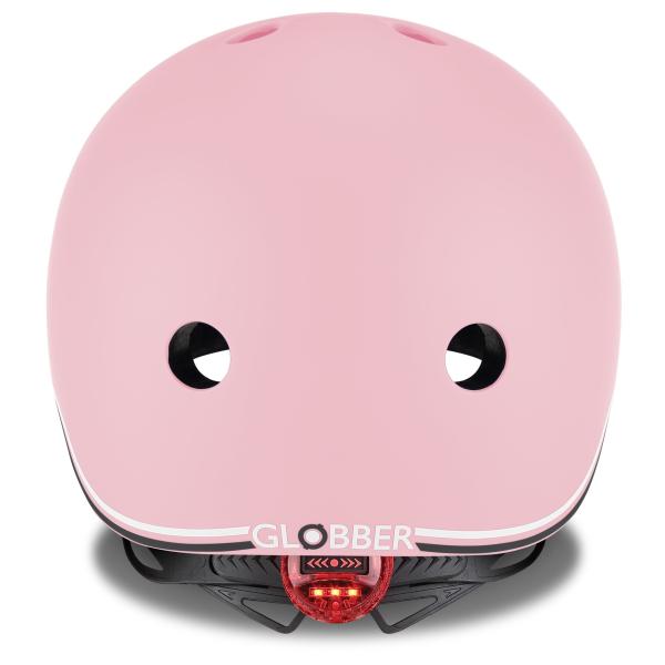 Globber dětská helma Go Up Lights XXS/XS ( 45-51CM ) Pastel Pink (obrázek 3)