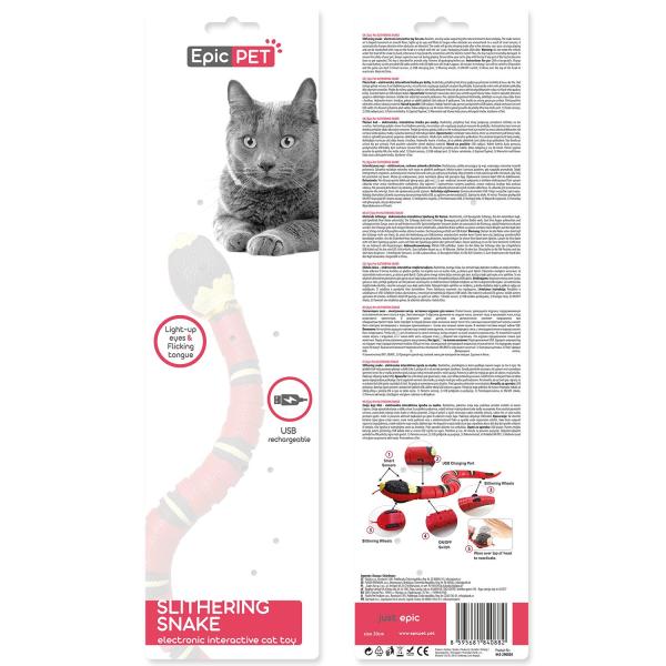 Hračka Epic Pet Slithering snake had interaktivní pohyblivý 38cm