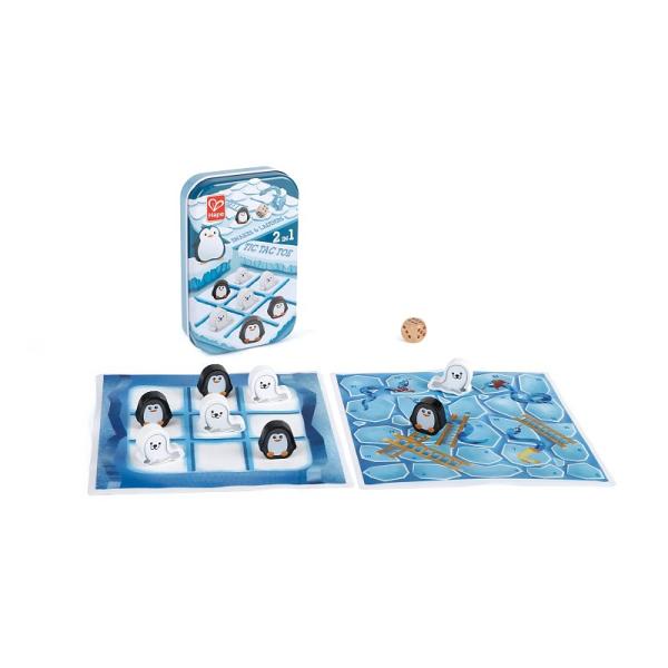 Hape Dosková hra 2v1 - Piškvorky, Hady a rebríky