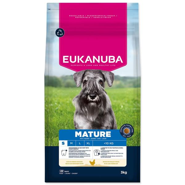 Krmivo EUKANUBA Mature Small bohaté na čerstvé kuře 3 kg