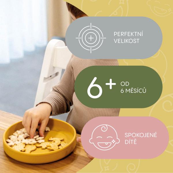 Silikonový talíř, Old Pink