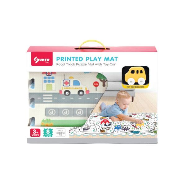 Měkké bloky s autíčkem město 8ks