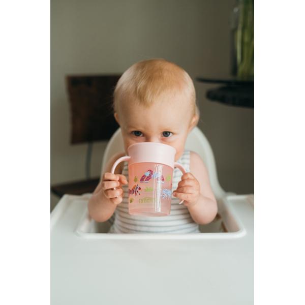 DR.BROWN’S Hrnek Cheers360 6m+ 200 ml růžový