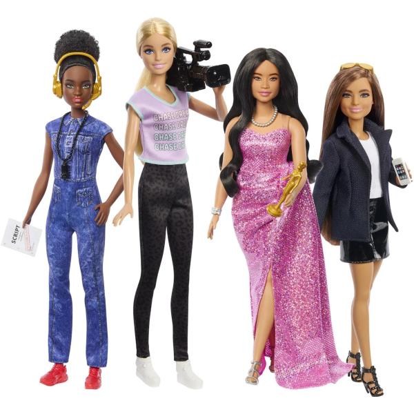 Mattel Barbie Sada 4ks panenek Filmové povolání