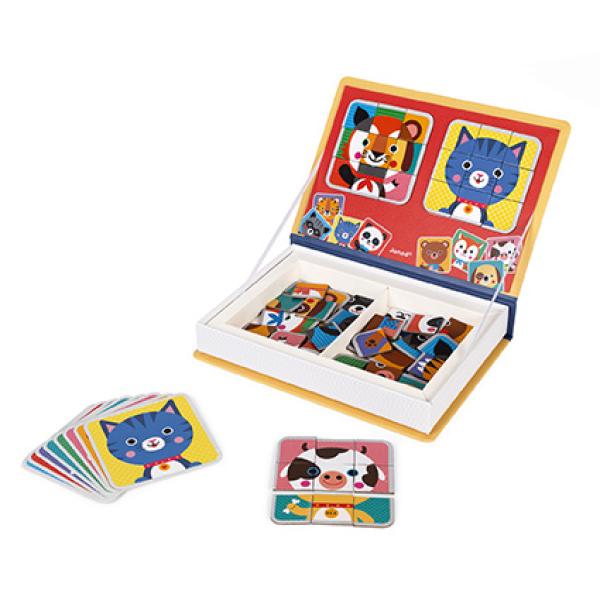 Janod Magnetibook Zvířata Puzzle Magnetická kniha pro děti (obrázek 5)