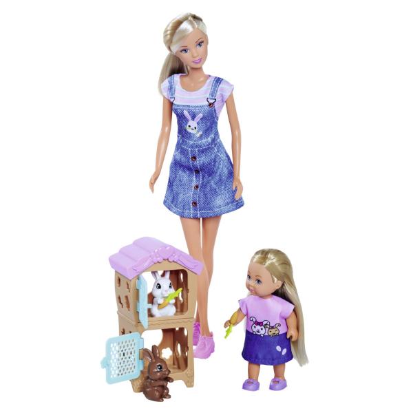 Bábika Steffi Rabbit Family